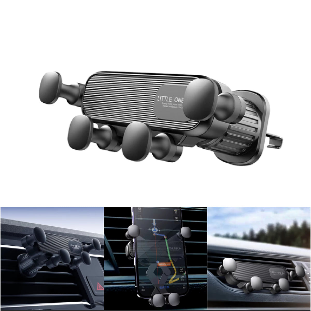 Magnetic Car Phone Holder for 4.7-7 Inch Support Mobile Phone Car Air Vent Mount Universal Shockproof GPS Clip Smartphone Stand