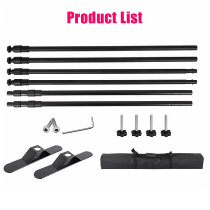 Double-Crossbar Backdrop Background Stand Frame Support System for Photography Photo Studio Video Muslin Green Screen