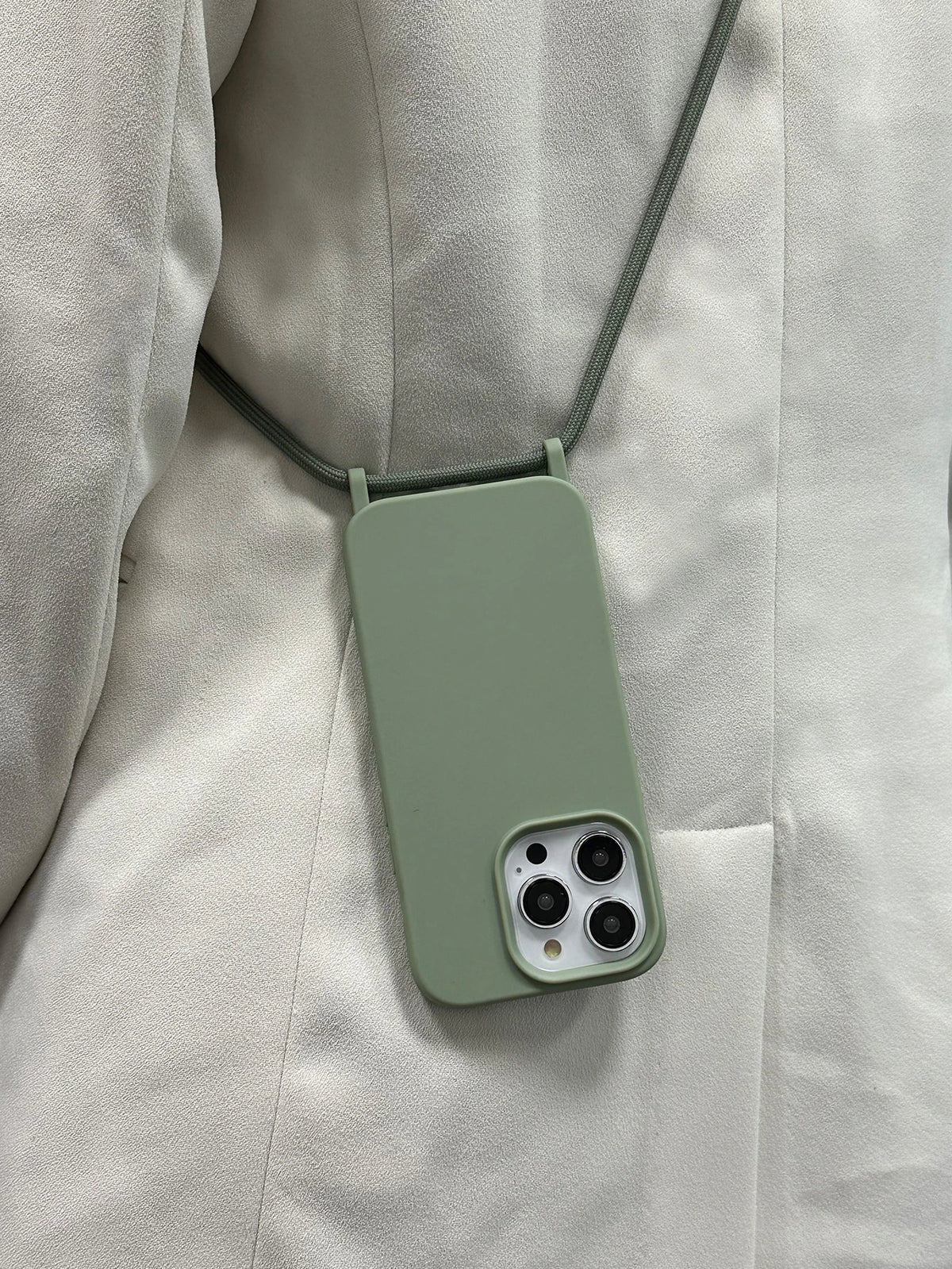 Alloy Luxury Lanyard Style Premium Quality Solid Color Phone Case with Metal Bead Lanyard Strap, Compatible with Iphone 16/16E/15/14/13/12/11 Pro Max Plus/16E, Waterproof, Shockproof, Anti-Fall, Anti-Scratch, Spring