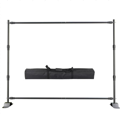 Double-Crossbar Backdrop Background Stand Frame Support System for Photography Photo Studio Video Muslin Green Screen